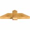 Ekena Millwork Eugene Rough Sawn Timber Gable Bracket, Western Red Cedar, 36"W x 12"H x 4"D x 6"F, 8/12 Pitch GBW036X12X0406EUG00RWR - alternate 3
